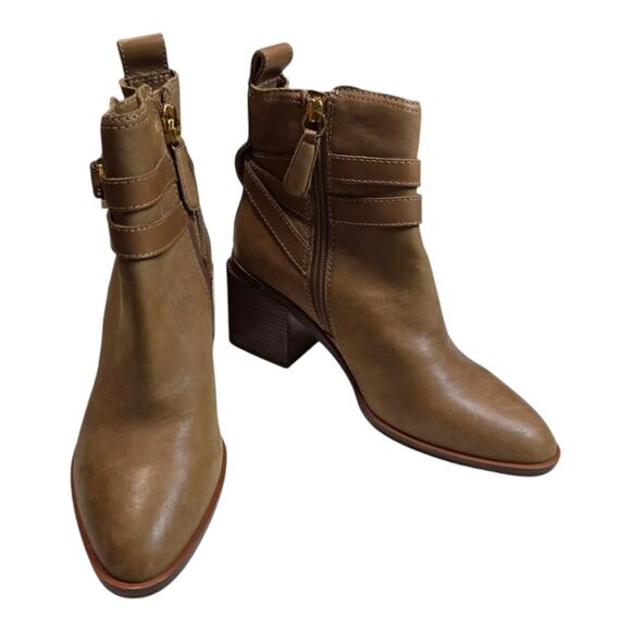 Louise et cie BROWN LEATHER Uzma ALE Booties boots Size 6.5 - Picture 3 of 11